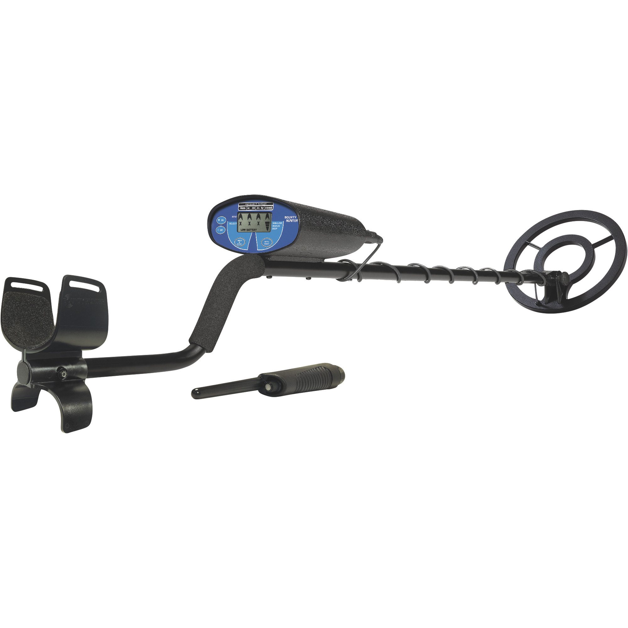 Bounty Hunter Quick Silver Metal Detector with Pinpointer, Model# QSIGWP